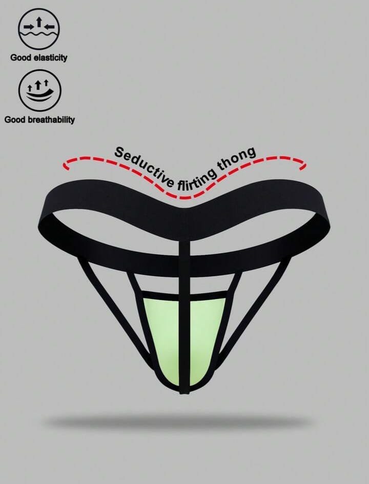 Neon Glow Strap Thong